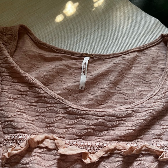 Free People peplum top Sz L - Picture 6 of 6